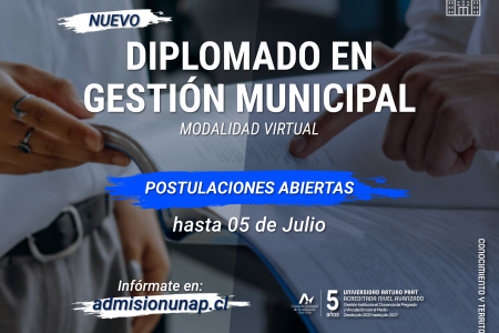 Se viene el Diplomado en Gestión Municipal de la Universidad Arturo Prat Sede Victoria