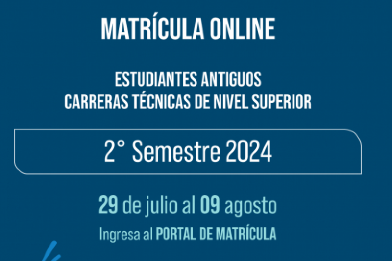 Matrícula Online 2° semestre 2024